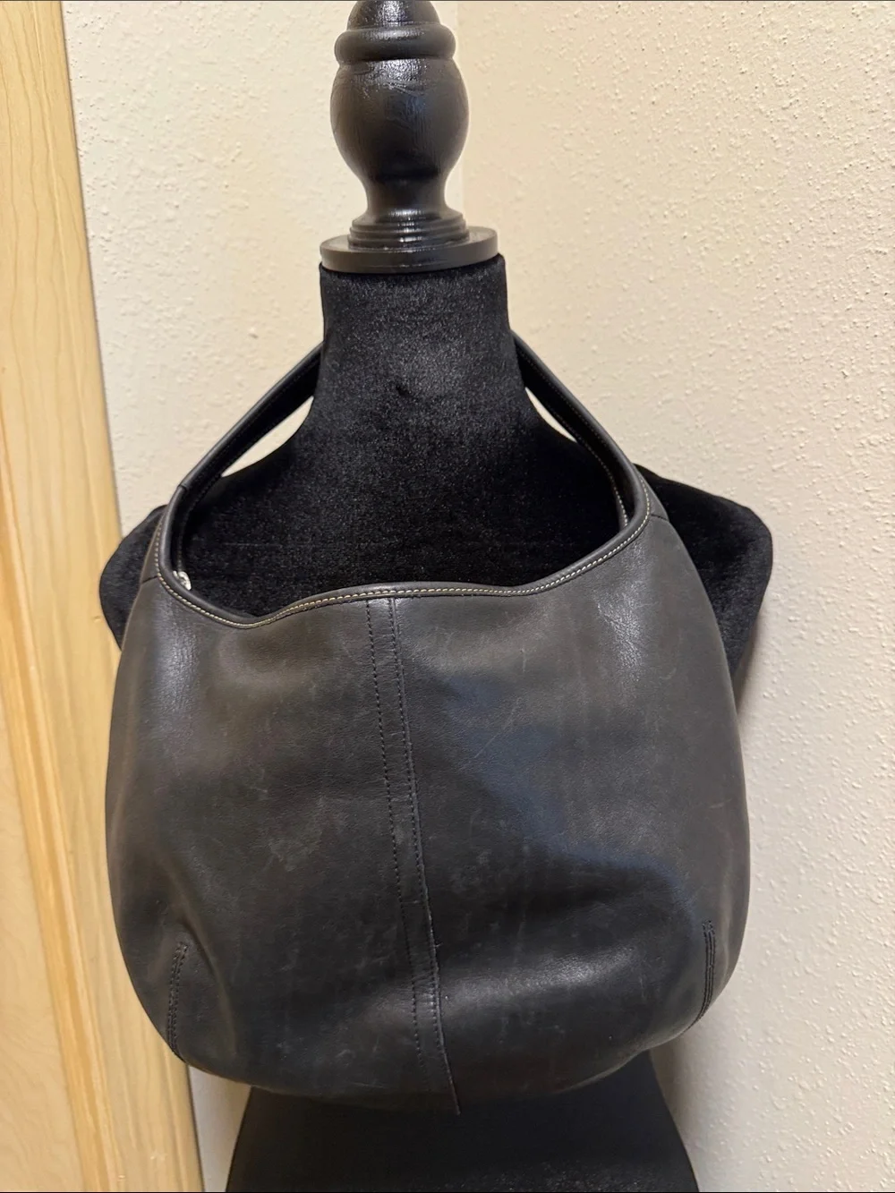 Coach Black Leather Shoulder Hobo